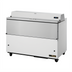 Thumbnail image #1 for True TMC-58-SS-HC Mobile School Carton/Crate Milk Cooler, 16-Crate Capacity, Forced-Air, Stainless Steel Interior, White Vinyl Exterior