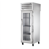 SPEC SERIES Pass-Thru One-Section Glass Front and Rear Swing Door Reach-In Refrigerator