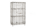 Thumbnail image #1 for Metro Super Erecta Stationary Stainless Steel Wire Security Cage with 2 Intermediate Shelves