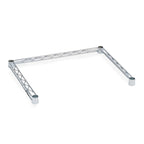 Thumbnail image #1 for Metro Super Erecta SF43N3C 3-Sided Channel Frame, 36"W x 21"D, Double Snake, Chrome