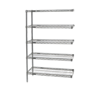 Eagle Group Valu-Master 5-Tier Add-On Wire Shelving Unit, 60 x 21 x 86 Inches