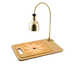Thumbnail image #1 for Cres Cor Star Series Countertop Carving Station with 250W Infrared Heat Lamp, Flexible Arm, Wood Fiber Cutting Board and Polished Brass Hood
