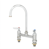 T&S Brass B-0321-CC-CR Deck Mount Manual Faucet with 8