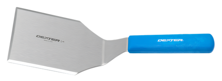 Product image #2 for Dexter Russell Cool Blue Sani-Safe 5 x 4 Inch Offset Hamburger Turner