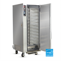 FWE MT-1826-18 Full-Height Mobile Humidified Heated Holding Cabinet, 12 Pan Capacity, Stainless Steel