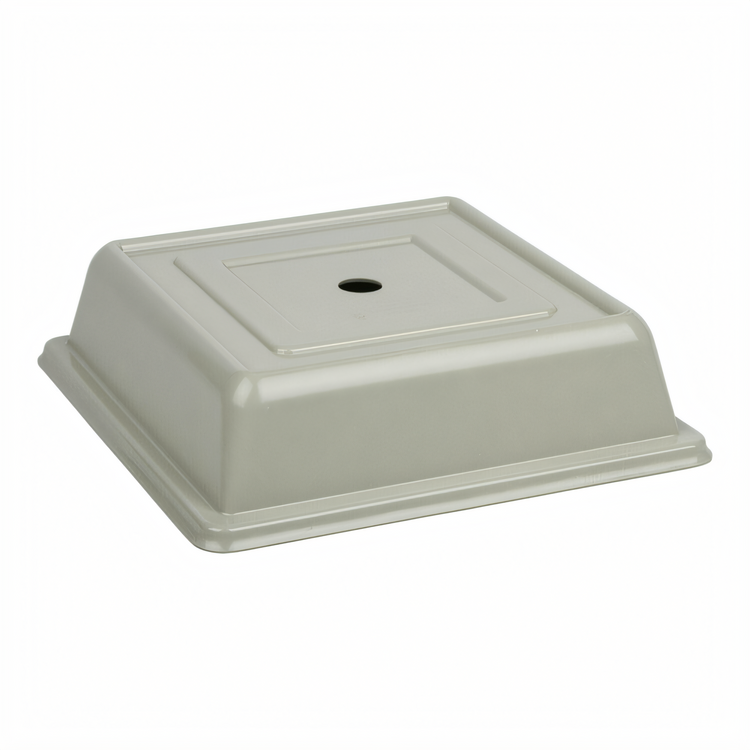 Product image #2 for Cambro Versa Camcover Square Fiberglass Plate Cover, 8-5/8 Inch Inside, No Vent Hole, Antique Parchment