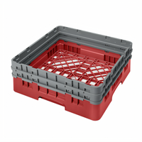 Camrack Full Size Red Polypropylene Base Rack with 2 Extenders