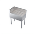 Thumbnail image #1 for Krowne Royal Series Freestanding Stainless Steel Underbar Corner Drainboard with Left End Return, 30 x 19 Inches