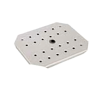 Admiral Craft Half Size Stainless Steel Perforated False Bottom with Finger Hole