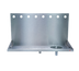 Thumbnail image #1 for Micro Matic USA Wall-Mount Stainless Steel Drip Tray Trough with Integral Glass Rinser, 24 Inch, 8 Faucet Holes