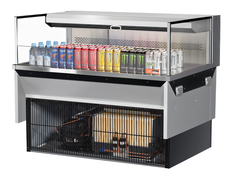 Product image #1 for Turbo Air 48-Inch Low-Profile Drop-In Horizontal Open Refrigerated Display Case, Deck Only