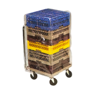 Traex Clear Vinyl Half-Height Rack Cover, 21-1/2 x 21-1/2 x 36 Inches