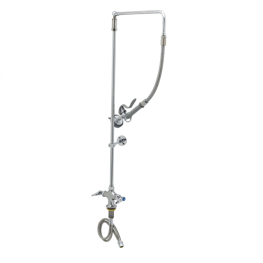 Product image #1 for T&S Brass B-0111-B EasyInstall Single-Hole Deck Mount Pre-Rinse Unit with 32-Inch Riser and 1.15 GPM Spray Valve