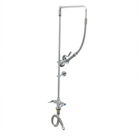 T&S Brass B-0111-B EasyInstall Single-Hole Deck Mount Pre-Rinse Unit with 32-Inch Riser and 1.15 GPM Spray Valve