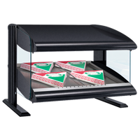 Hatco HXMS-30 30-Inch Slant Countertop Heated Food Merchandiser with LED Lighting