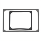 Thumbnail image #1 for Vollrath N-0003B Reusable Black Silicone Pan Band for Third-Size Steam Table Pans, Heat Resistant to 450°F Case of 24