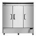 Thumbnail image #1 for Atosa Three-Section Reach-In Refrigerator, Bottom-Mount Self-Contained, Solid Doors, 67.99 Cu. Ft.