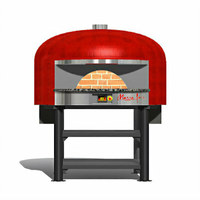 Marra Forni NP70G Neapolitan Gas-Fired Round Brick Deck Pizza Oven on Stand