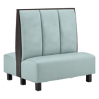 Thumbnail image #1 for ATSMFG ATS AT&S-AD-K48-3CH GR7 Kevin Standard Booth, double, 48" long x 48" high, 3-channel back, removable sinuous spring seat with connecting
