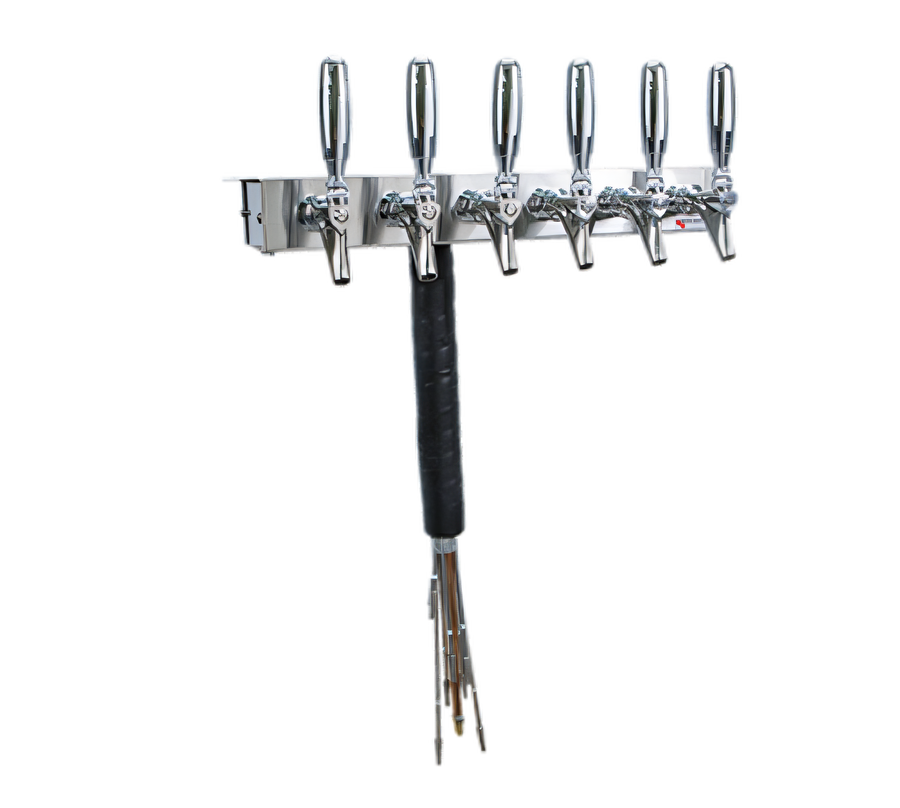 Product image #1 for Micro Matic USA UCM-6-SSKR Underbar-Mount 6-Faucet Glycol-Cooled Draft Beer Dispenser