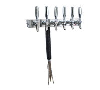 Micro Matic USA UCM-6-SSKR Underbar-Mount 6-Faucet Glycol-Cooled Draft Beer Dispenser