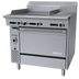 Thumbnail image #1 for Garland Cuisine 36-Inch Heavy Duty Natural Gas Combination Range with 24-Inch Griddle, 12-Inch Hot Top, and Convection Oven