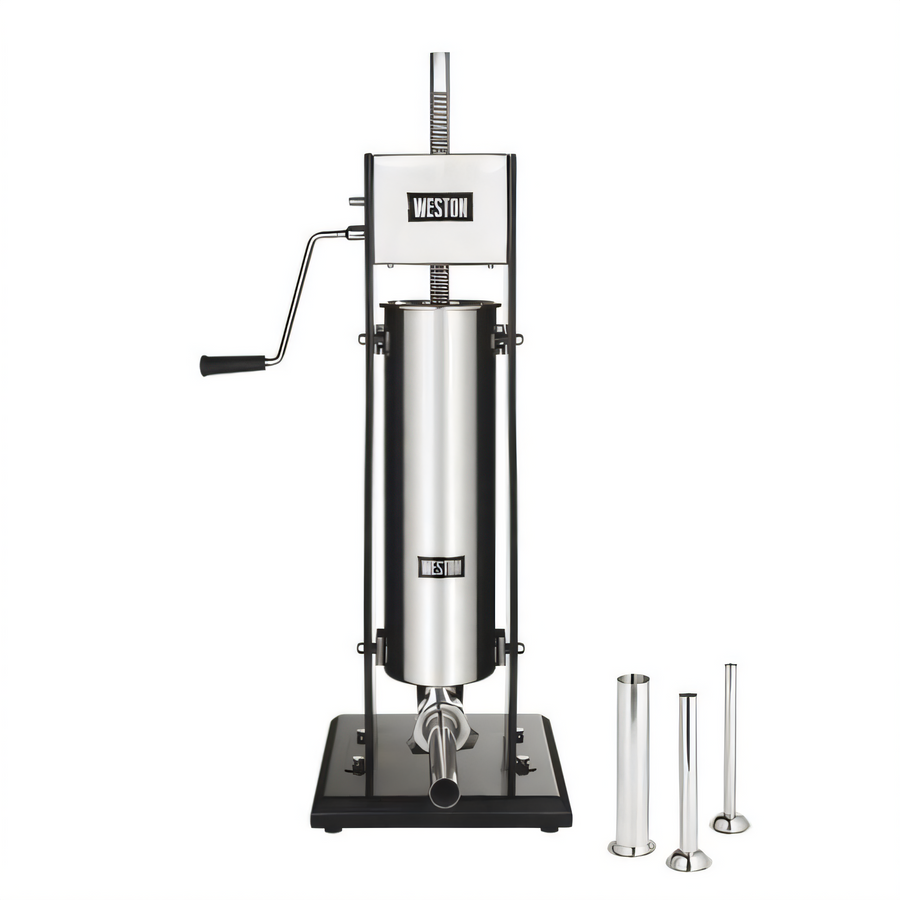 Product image #1 for Weston Vertical Manual Sausage Stuffer with Stainless Steel Canister, 15 lb. Capacity