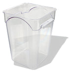 Thumbnail image #1 for Crestware SQC15 18-Quart Square Clear Polycarbonate Food Storage Container, Container Only Case of 6