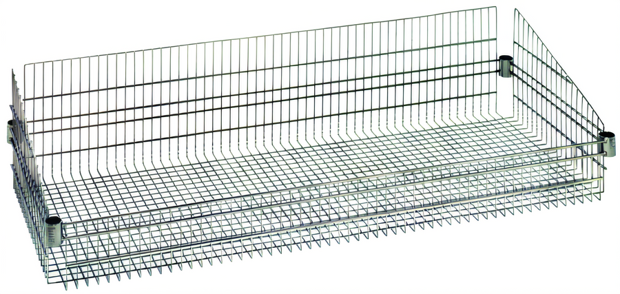 Product image #1 for Quantum 24-Inch x 48-Inch Chrome-Plated Rectangular Post Basket