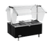 Thumbnail image #1 for Eagle Service Mate Deluxe Countertop Buffet Hot Food Table, 4 Wells, 208V Three-Phase, Double-Sided Sneeze Guard