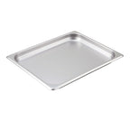 Thumbnail image #1 for Winco SPH1 Half-Size Solid Steam Table Pan, 1-1/4 Inch Deep, 25 Gauge 18/8 Stainless Steel Case of 24