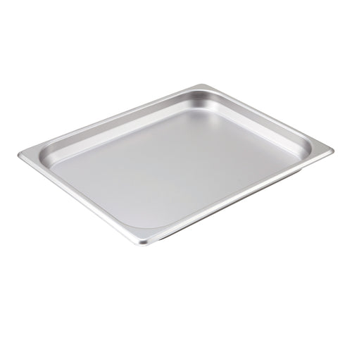 Product image #1 for Winco Half-Size Standard Weight Straight-Sided Steam Table Pan, 25 Gauge, 1-1/4 Inch Deep, 18/8 Stainless Steel