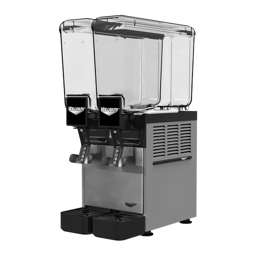 Product image #1 for Vollrath Countertop Pre-Mix Refrigerated Beverage Dispenser, 2 Agitator Bowls, 2.11 Gallons Each