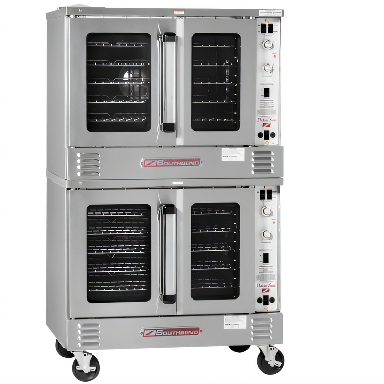Product image #1 for Southbend Platinum PCE15S/SI-V Double Electric Convection Oven, Ventless, Standard Depth, 5-Pan Capacity