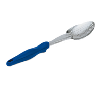 Vollrath Ergo Grip Heavy-Duty Perforated Serving Spoon, 13-13/16 Inch, Blue Nylon Handle
