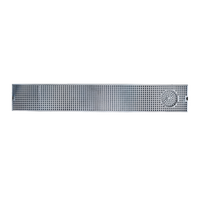 Micro Matic 51 Inch Surface Mount Stainless Steel Drip Tray Trough with Integral Glass Rinser
