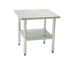Thumbnail image #1 for 36 x 36 Inch Stationary Stainless Steel Mixer Stand with Adjustable Undershelf, 24 Inch High