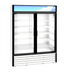 Thumbnail image #1 for Hoshizaki RM-49-HC-WHT Two-Section Reach-In Glass Door Refrigerated Merchandiser, White