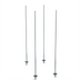Thumbnail image #1 for Metro qwikTRAK High-Density Chrome Stationary Intermediate Unit Kit for Floor Track Shelving