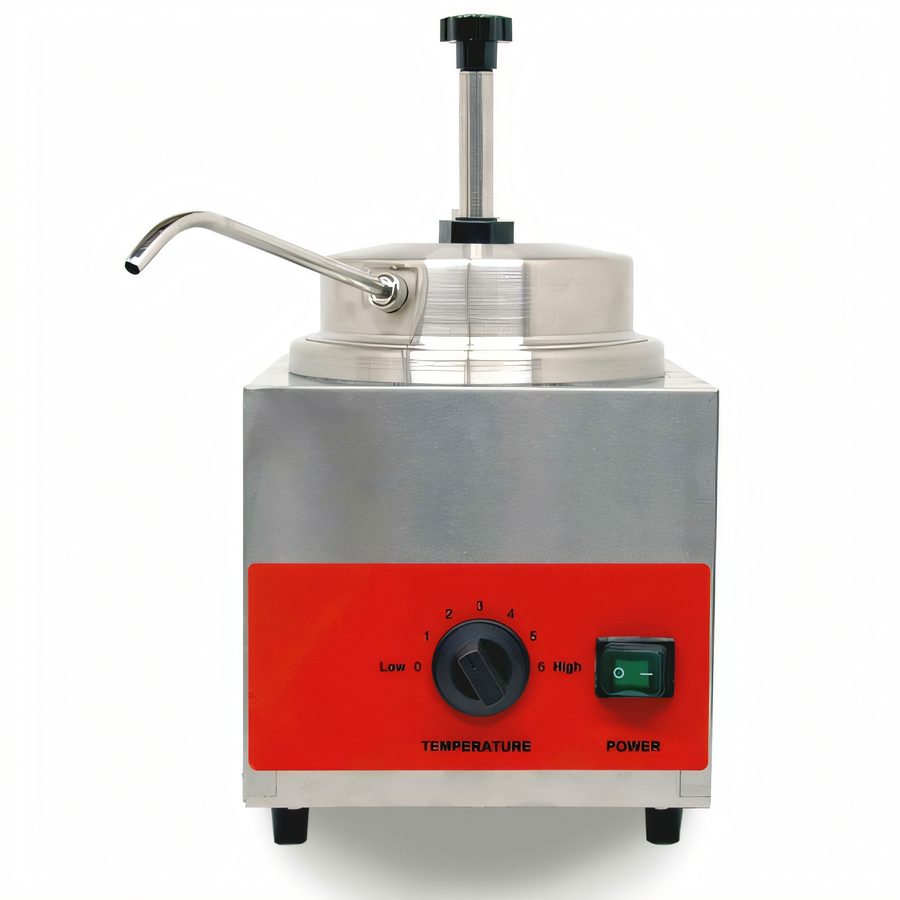 Product image #1 for Omcan Countertop Pump Sauce Warmer with Spout, Stainless Steel