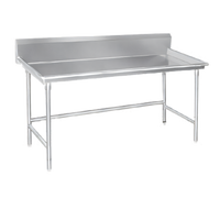 Advance Tabco BSR-72 Stainless Steel Sorting Table with 10 1/2-Inch Backsplash, 72 x 30 Inches