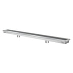 Thumbnail image #1 for Koolmore KM-FTG-2448 48 x 24-Inch Commercial Stainless Steel Floor Trough Drain with Subway-Style Grates