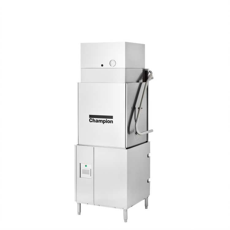 Product image #1 for Genesis Extended Hood Door-Type Dishwasher with 27-Inch Tray Opening, Ventless Heat Recovery and High-Temp Sanitizing