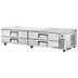 Thumbnail image #1 for True 95-1/2 Inch Wide Refrigerated Chef Base with 4 Drawers, Self-Contained Side-Mounted Refrigeration