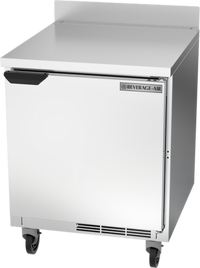 Beverage-Air WTR27AHC One-Section 27-Inch Worktop Refrigerator, 6.13 Cu. Ft., Solid Door