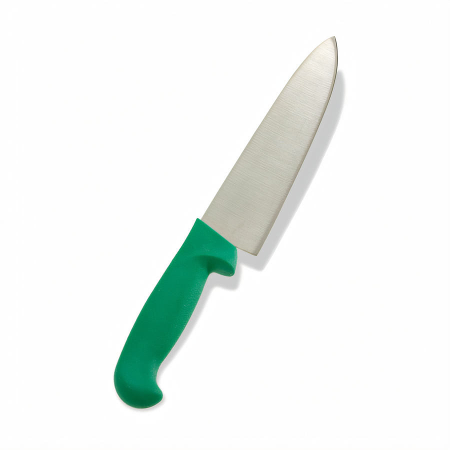 Product image #1 for Crestware 10-Inch Cook's Knife with High Carbon German Steel Blade and Green Polypropylene Handle