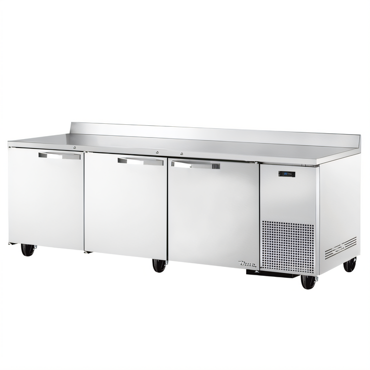 Product image #1 for True SPEC SERIES Three-Section Deep Work Top Refrigerator with Stainless Steel Top and Rear Splash