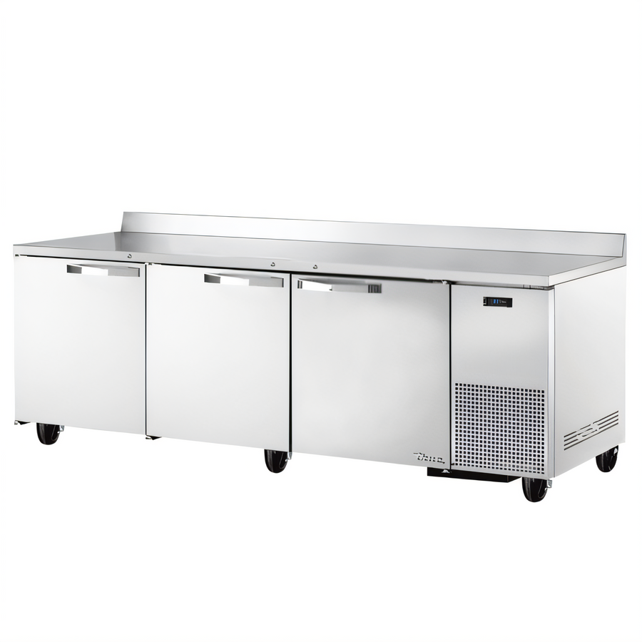 Product image #1 for True SPEC SERIES Three-Section Deep Work Top Refrigerator with Stainless Steel Top and Rear Splash