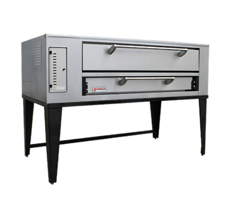 Product image #1 for Marsal SD-660 Single Deck Gas Pizza Oven with Brick Deck, 6 x 18-Inch Pie Capacity