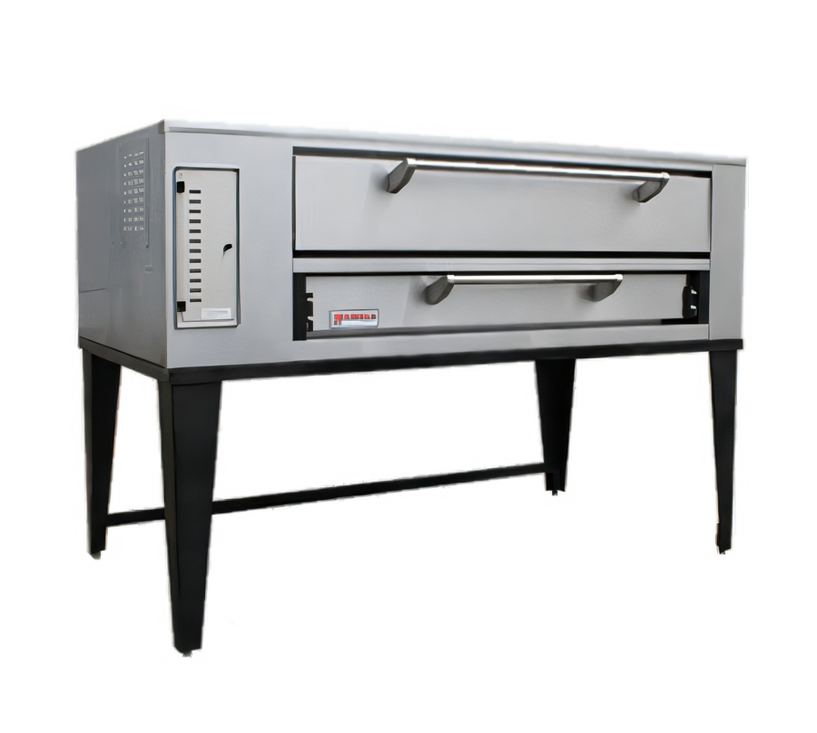 Product image #1 for Marsal SD-660 Single Deck Gas Pizza Oven with Brick Deck, 6 x 18-Inch Pie Capacity